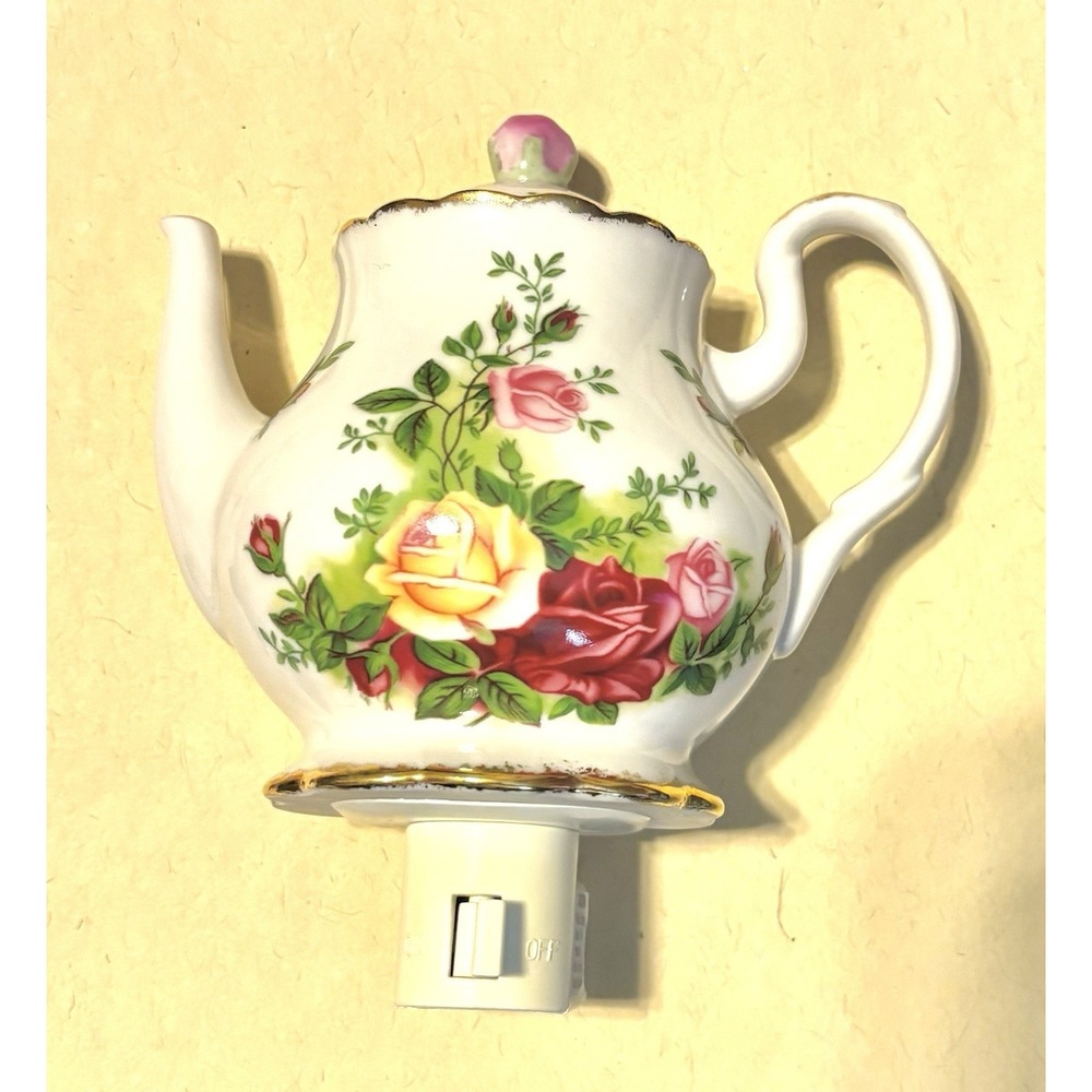 vintage Royal Albert Tea Pot  Night Light